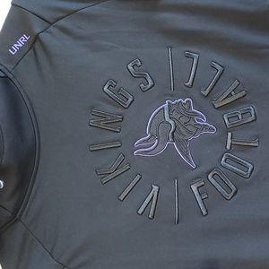 UNRL Minnesota Vikings '23 Black Crossover Hoodie Size XS